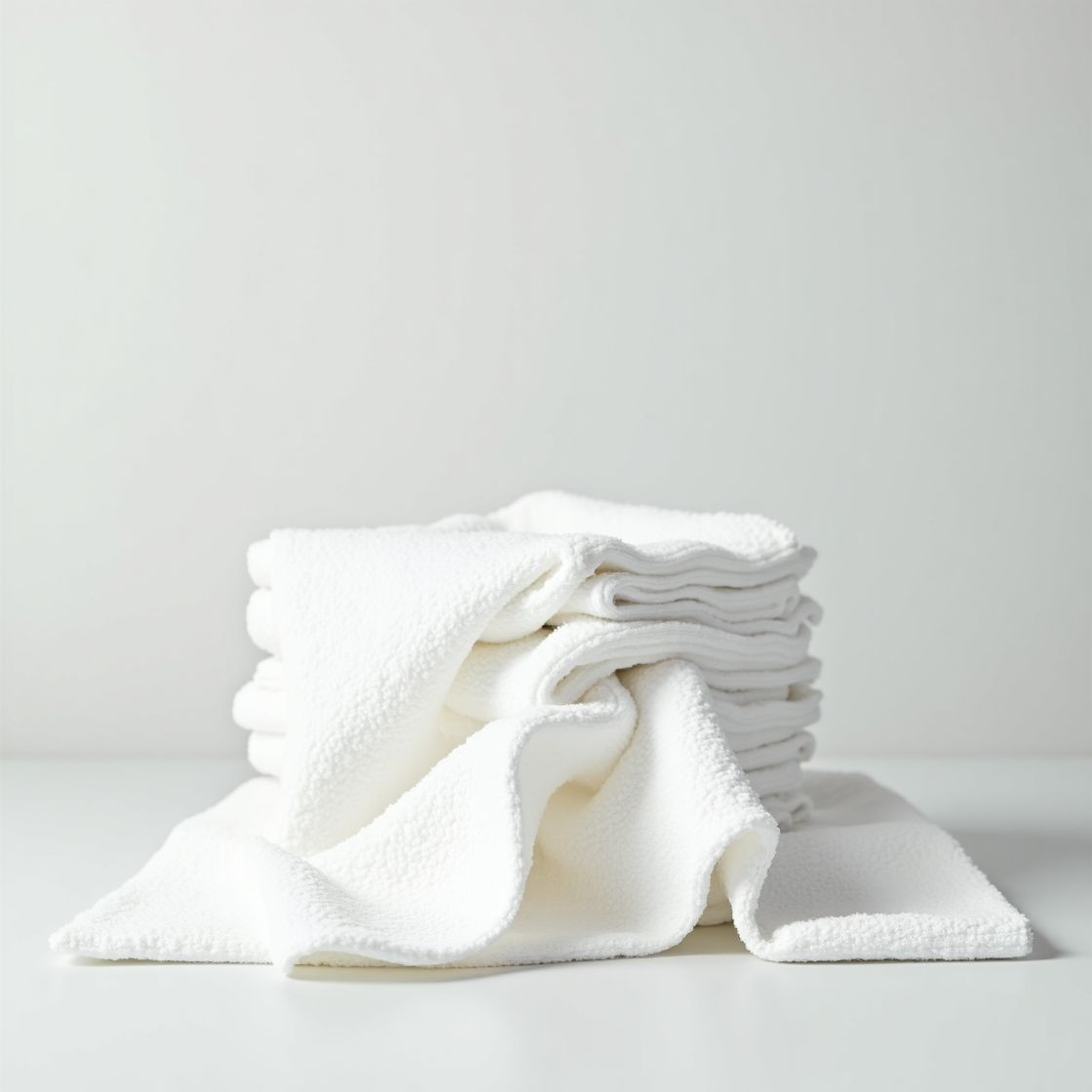 Premium White Cotton Cleaning Rags – Lint-Free and Absorbent