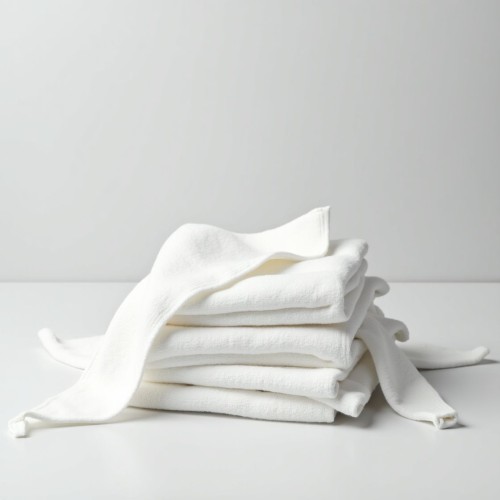 Premium White Cotton Cleaning Rags – Lint-Free and Absorbent