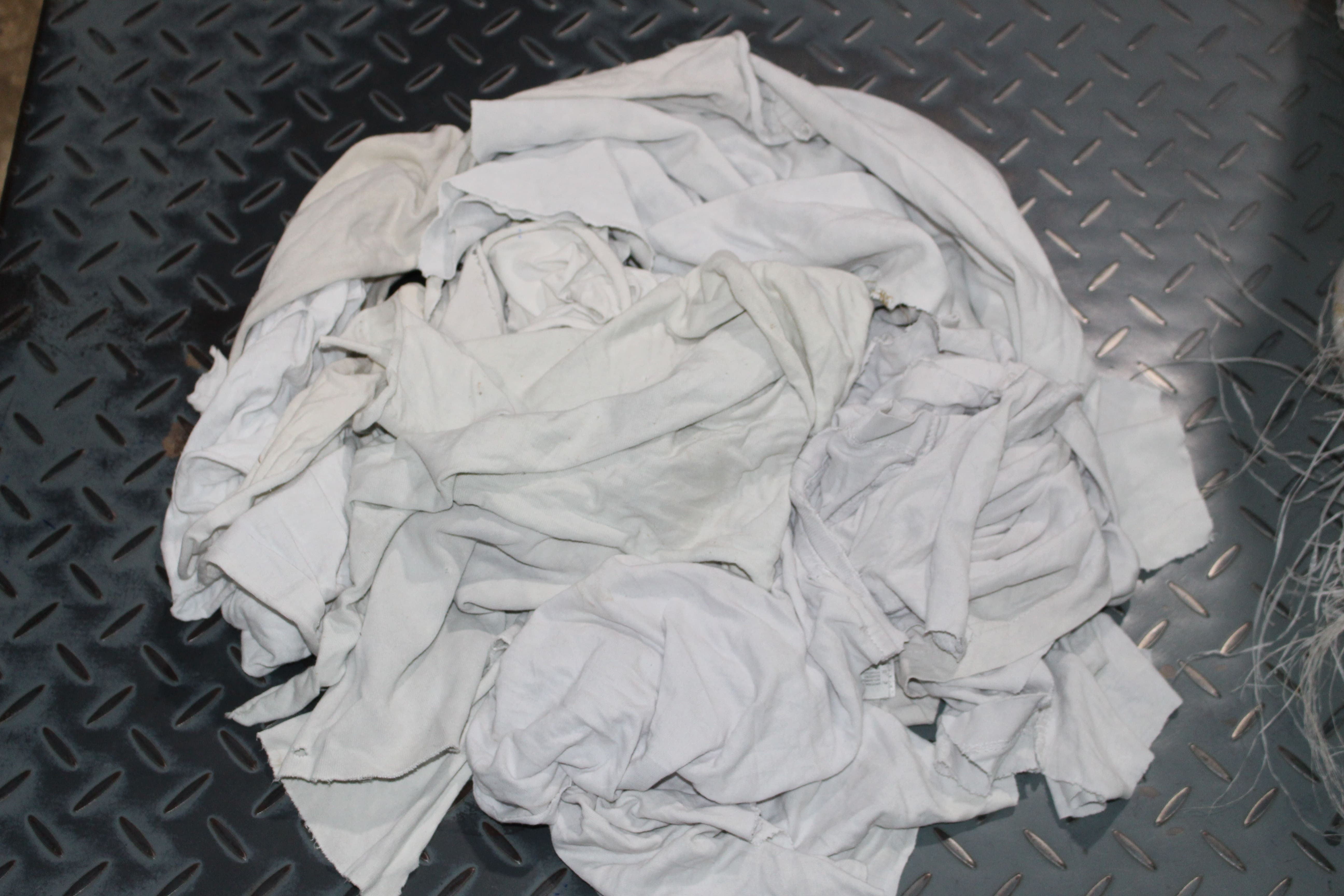 White Hosiery Rags – Washed with Color Stitching